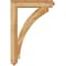 Ekena Millwork Thorton Arts and Crafts Rough Sawn Bracket w/ Offset Brace, Western Red Cedar, 6"W x 26"D x 38"H BKT0604X26X38THR03RWR - alternate 2